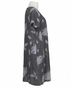 Leinenkleid Floral in  anthrazit von Puro Lino (Bild 2)