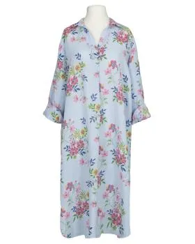 Leinenkleid Floral in  blau von Puro Lino (Bild 1)