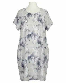 Leinenkleid Floral in  grau von Puro Lino (Bild 1)