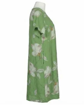 Leinenkleid Floral in  kiwi von Puro Lino (Bild 2)