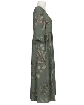 Leinenkleid Floral in  oliv von Puro Lino (Bild 2)