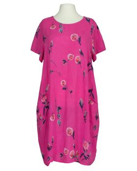 Leinenkleid Floral in  pink von Puro Lino (Bild 1)