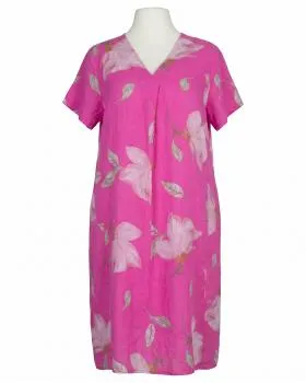 Leinenkleid Floral in  pink von Puro Lino (Bild 1)