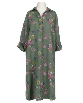 Leinenkleid Floral in  salbei von Puro Lino (Bild 1)