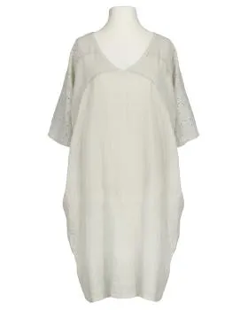 Leinenkleid Lochstickerei in  beige von Spaziodonna (Bild 1)