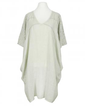 Leinenkleid Lochstickerei in  beige von Spaziodonna (Bild 1)