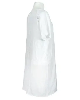 Leinenkleid Lochstickerei in  wei� von Puro Lino (Bild 2)