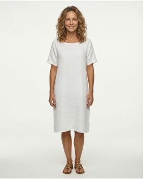 Leinenkleid Lochstickerei in  weiss von Puro Lino (Bild 3)