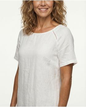 Leinenkleid Lochstickerei in  weiss von Puro Lino (Bild 5)