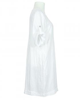Leinenkleid mit Biesen in  weiss von Made in Italy (Bild 2)