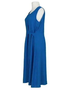 Leinenkleid mit Bindeg�rtel in  k�nigsblau von Puro Lino (Bild 2)