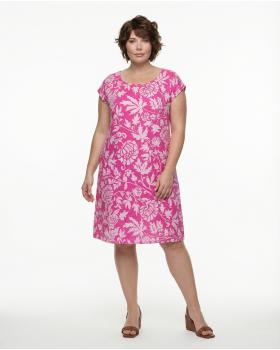 Leinenkleid mit Bl�tenprint in  pink von Diana (Bild 2)