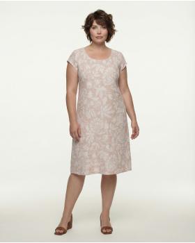 Leinenkleid mit Bl�tenprint in  rosa von Diana (Bild 2)