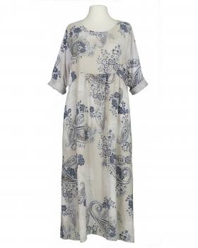 Leinenkleid mit Blumen in  beige von Puro Lino (Bild 1)