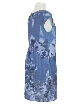 Leinenkleid mit Blumen in  blau von Puro Lino (Bild 2)