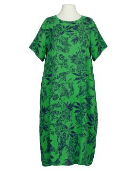 Leinenkleid mit Blumen in  grn von Puro Lino (Bild 1)