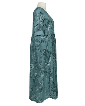 Leinenkleid mit Blumen in  jade von Puro Lino (Bild 2)