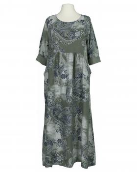 Leinenkleid mit Blumen in  khaki von Puro Lino (Bild 1)