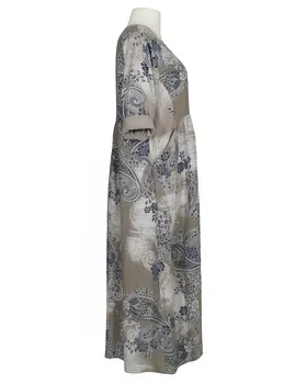 Leinenkleid mit Blumen in  taupe von Puro Lino (Bild 2)