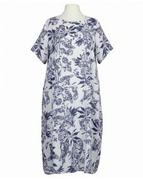 Leinenkleid mit Blumen in  wei� von Puro Lino (Bild 1)