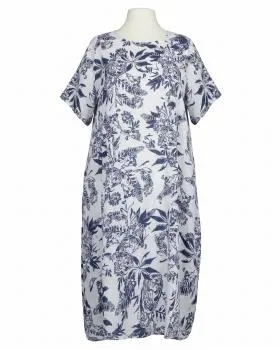 Leinenkleid mit Blumen in  wei� von Puro Lino (Bild 1)