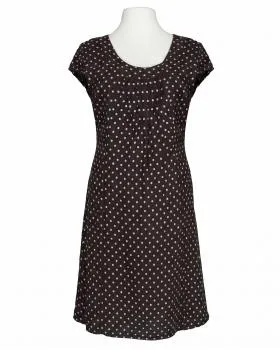 Leinenkleid mit Punkten in  braun von Diana (Bild 1)