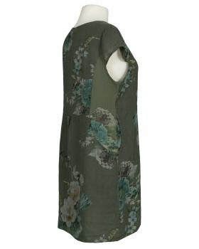 Leinenkleid mit Rosen in  khaki von Puro Lino (Bild 2)