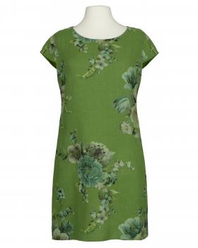 Leinenkleid mit Rosen in  kiwi von Puro Lino (Bild 1)