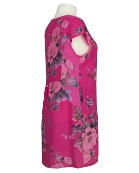 Leinenkleid mit Rosen in  pink von Puro Lino (Bild 2)