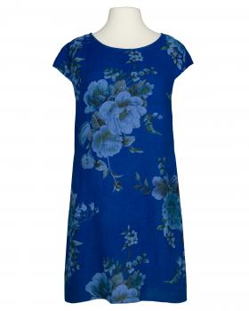 Leinenkleid mit Rosen in  royalblau von Puro Lino (Bild 1)