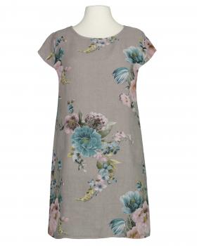Leinenkleid mit Rosen in  taupe von Puro Lino (Bild 1)