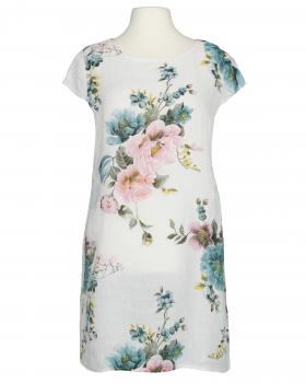 Leinenkleid mit Rosen in  weiss von Puro Lino (Bild 1)