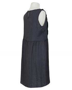 Leinenkleid mit Rschen in  anthrazit von Made in Italy (Bild 2)