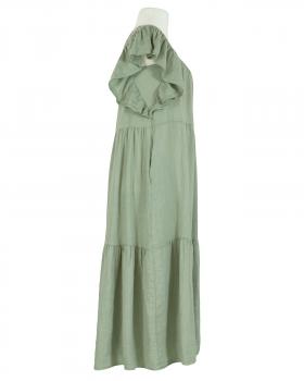 Leinenkleid mit Rschen in  khaki von Made in Italy (Bild 2)