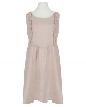 Leinenkleid mit Rschen in  rosa von Made in Italy (Bild 1)
