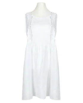 Leinenkleid mit R�schen in  wei� von Made in Italy (Bild 1)