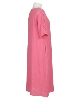 Leinenkleid mit Spitze in  koralle von Puro Lino (Bild 2)