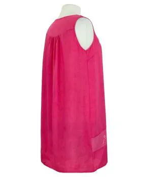 Leinenkleid mit Spitze in  pink von Made in Italy (Bild 2)