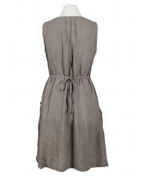 Leinenkleid mit Spitze in  braun von Puro Lino (Bild 2)