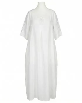 Leinenkleid mit Spitze in  wei� von Puro Lino (Bild 1)