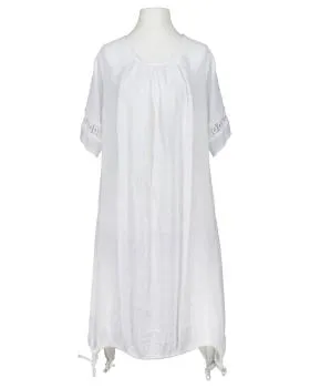 Leinenkleid mit Spitze in  wei� von Diana (Bild 1)