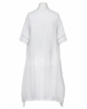 Leinenkleid mit Spitze in  wei� von Diana (Bild 2)