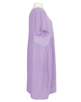 Leinenkleid mit Stickerei in  flieder von Puro Lino (Bild 2)