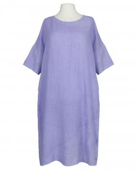 Leinenkleid mit Stickerei in  lila von Puro Lino (Bild 1)