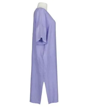 Leinenkleid mit Stickerei in  lila von Puro Lino (Bild 2)