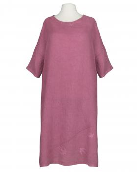 Leinenkleid mit Stickerei in  rosenholz von Puro Lino (Bild 1)
