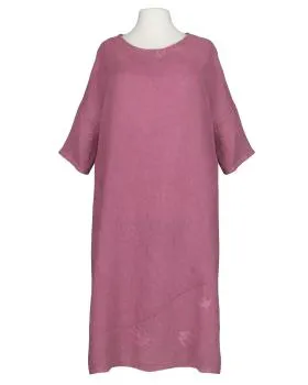 Leinenkleid mit Stickerei in  rosenholz von Puro Lino (Bild 1)