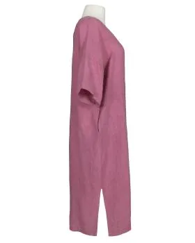 Leinenkleid mit Stickerei in  rosenholz von Puro Lino (Bild 2)