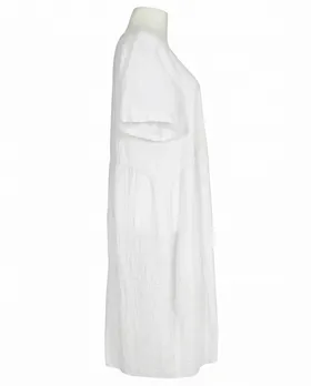 Leinenkleid mit Stickerei in  wei� von Puro Lino (Bild 2)