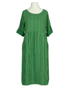 Leinenkleid mit Streifen in  gr�n von Puro Lino (Bild 1)